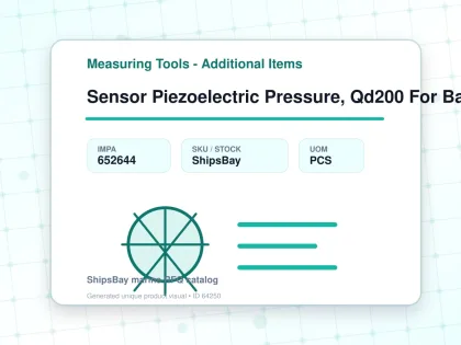 Sensor Piezoelectric Pressure, Qd200 For Baewert Hlv 2005 Mk - Measuring Tools - Additional Items - IMPA 652644 - UOM PCS