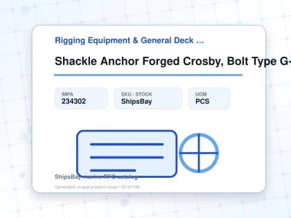 Shackle Anchor Forged Crosby, Bolt Type G-2140 Galv 1-3/4" - Rigging Equipment & General Deck Items - Additional Items - IMPA 234302 - UOM PCS