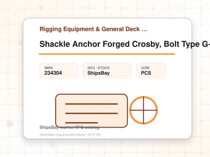 Shackle Anchor Forged Crosby, Bolt Type G-2140 Galv 2-1/2" - Rigging Equipment & General Deck Items - Additional Items - IMPA 234304 - UOM PCS