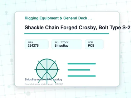 Shackle Chain Forged Crosby, Bolt Type S-2150 Black 3/4" - Rigging Equipment & General Deck Items - Additional Items - IMPA 234278 - UOM PCS