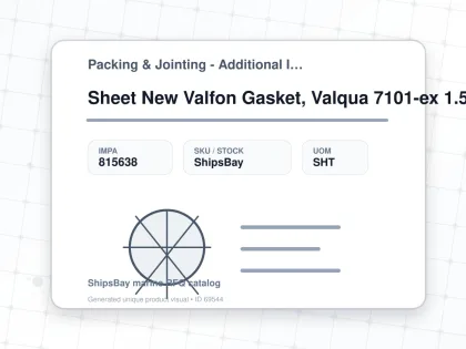 Sheet New Valfon Gasket, Valqua 7101-ex 1.5x1100x1100mm - Packing & Jointing - Additional Items - IMPA 815638 - UOM SHT