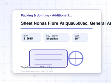 Sheet Nonas Fibre Valqua6500ac, General Anticor1.5x2540x3810mm - Packing & Jointing - Additional Items - IMPA 815615 - UOM SHT