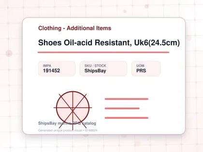 Shoes Oil-acid Resistant, Uk6(24.5cm) - Clothing - Additional Items - IMPA 191452 - UOM PRS