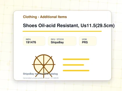 Shoes Oil-acid Resistant, Us11.5(29.5cm) - Clothing - Additional Items - IMPA 191476 - UOM PRS