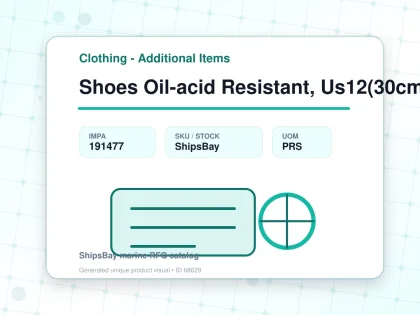 Shoes Oil-acid Resistant, Us12(30cm) - Clothing - Additional Items - IMPA 191477 - UOM PRS