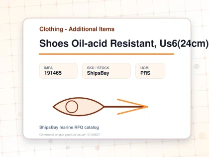 Shoes Oil-acid Resistant, Us6(24cm) - Clothing - Additional Items - IMPA 191465 - UOM PRS
