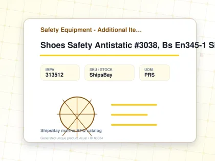 Shoes Safety Antistatic #3038, Bs En345-1 Size Uk 10 (28.5cm) - Safety Equipment - Additional Items - IMPA 313512 - UOM PRS