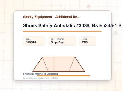 Shoes Safety Antistatic #3038, Bs En345-1 Size Uk 13 (31.5cm) - Safety Equipment - Additional Items - IMPA 313516 - UOM PRS