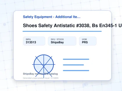 Shoes Safety Antistatic #3038, Bs En345-1 Uk 10.5 (29cm) - Safety Equipment - Additional Items - IMPA 313513 - UOM PRS