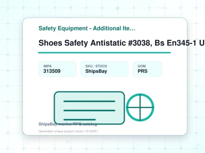 Shoes Safety Antistatic #3038, Bs En345-1 Uk 8.5 (27cm) - Safety Equipment - Additional Items - IMPA 313509 - UOM PRS
