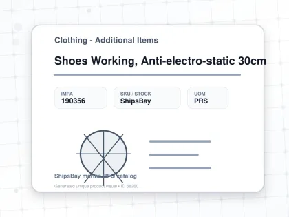 Shoes Working, Anti-electro-static 30cm - Clothing - Additional Items - IMPA 190356 - UOM PRS