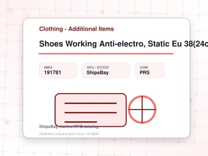 Shoes Working Anti-electro, Static Eu 38(24cm) - Clothing - Additional Items - IMPA 191781 - UOM PRS