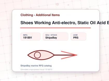 Shoes Working Anti-electro, Static Oil Acid Eu 38(24cm) - Clothing - Additional Items - IMPA 191891 - UOM PRS