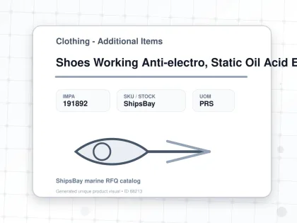 Shoes Working Anti-electro, Static Oil Acid Eu 39(24.5cm) - Clothing - Additional Items - IMPA 191892 - UOM PRS