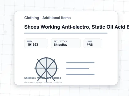 Shoes Working Anti-electro, Static Oil Acid Eu 40(25cm) - Clothing - Additional Items - IMPA 191893 - UOM PRS