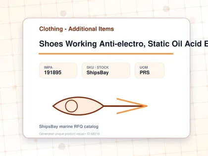 Shoes Working Anti-electro, Static Oil Acid Eu 42(26cm) - Clothing - Additional Items - IMPA 191895 - UOM PRS