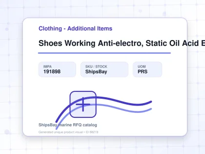 Shoes Working Anti-electro, Static Oil Acid Eu 45(27.5cm) - Clothing - Additional Items - IMPA 191898 - UOM PRS