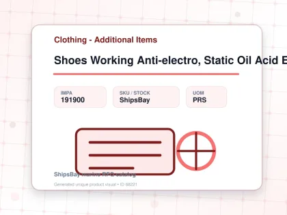Shoes Working Anti-electro, Static Oil Acid Eu 47(28.5cm) - Clothing - Additional Items - IMPA 191900 - UOM PRS