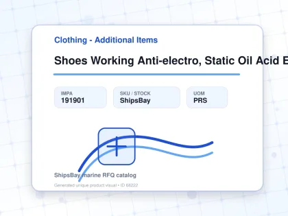 Shoes Working Anti-electro, Static Oil Acid Eu 48(29cm) - Clothing - Additional Items - IMPA 191901 - UOM PRS