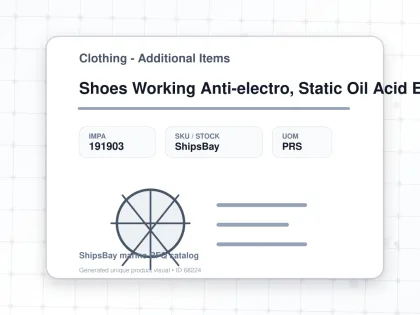 Shoes Working Anti-electro, Static Oil Acid Eu 50(30cm) - Clothing - Additional Items - IMPA 191903 - UOM PRS