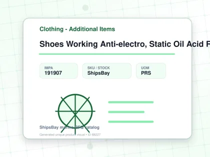 Shoes Working Anti-electro, Static Oil Acid Resist 25cm - Clothing - Additional Items - IMPA 191907 - UOM PRS