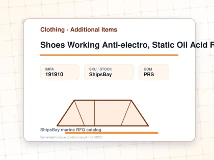 Shoes Working Anti-electro, Static Oil Acid Resist 26.5cm - Clothing - Additional Items - IMPA 191910 - UOM PRS