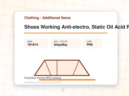 Shoes Working Anti-electro, Static Oil Acid Resist 28.5cm - Clothing - Additional Items - IMPA 191914 - UOM PRS