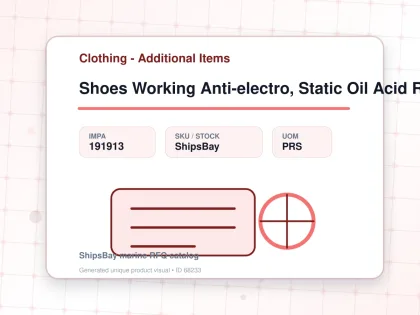 Shoes Working Anti-electro, Static Oil Acid Resist 28cm - Clothing - Additional Items - IMPA 191913 - UOM PRS