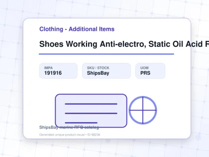 Shoes Working Anti-electro, Static Oil Acid Resist 29.5cm - Clothing - Additional Items - IMPA 191916 - UOM PRS