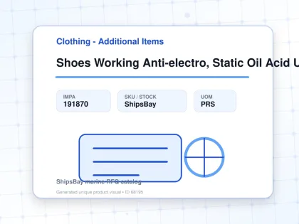Shoes Working Anti-electro, Static Oil Acid Uk10(28.5cm) - Clothing - Additional Items - IMPA 191870 - UOM PRS