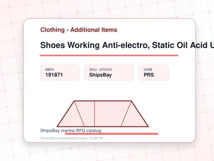 Shoes Working Anti-electro, Static Oil Acid Uk10.5(29cm) - Clothing - Additional Items - IMPA 191871 - UOM PRS