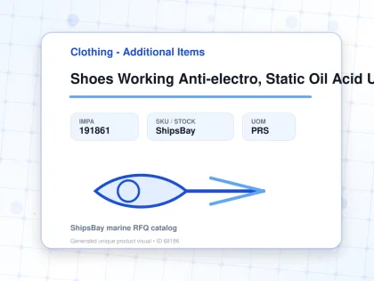 Shoes Working Anti-electro, Static Oil Acid Uk5.5(24cm) - Clothing - Additional Items - IMPA 191861 - UOM PRS