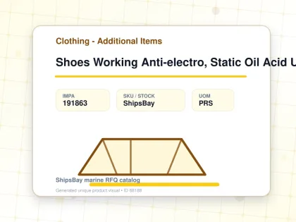 Shoes Working Anti-electro, Static Oil Acid Uk6.5(25cm) - Clothing - Additional Items - IMPA 191863 - UOM PRS