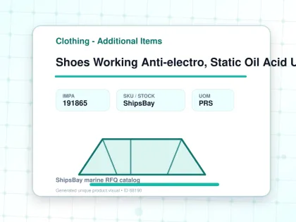 Shoes Working Anti-electro, Static Oil Acid Uk7.5(26cm) - Clothing - Additional Items - IMPA 191865 - UOM PRS
