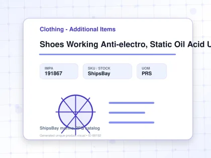 Shoes Working Anti-electro, Static Oil Acid Uk8.5(27cm) - Clothing - Additional Items - IMPA 191867 - UOM PRS