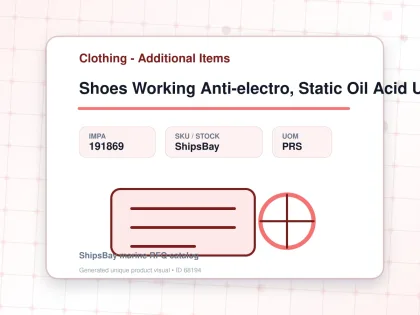 Shoes Working Anti-electro, Static Oil Acid Uk9.5(28cm) - Clothing - Additional Items - IMPA 191869 - UOM PRS