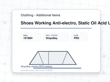 Shoes Working Anti-electro, Static Oil Acid Us10.5(28.5cm) - Clothing - Additional Items - IMPA 191884 - UOM PRS