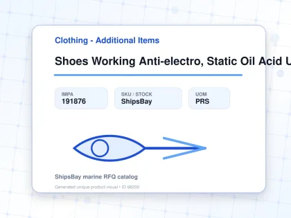 Shoes Working Anti-electro, Static Oil Acid Us6.5(24.5cm) - Clothing - Additional Items - IMPA 191876 - UOM PRS