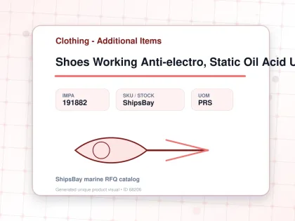 Shoes Working Anti-electro, Static Oil Acid Us9.5(27.5cm) - Clothing - Additional Items - IMPA 191882 - UOM PRS
