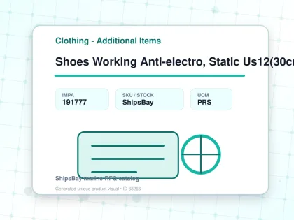 Shoes Working Anti-electro, Static Us12(30cm) - Clothing - Additional Items - IMPA 191777 - UOM PRS
