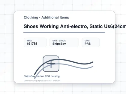 Shoes Working Anti-electro, Static Us6(24cm) - Clothing - Additional Items - IMPA 191765 - UOM PRS