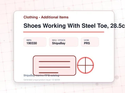 Shoes Working With Steel Toe, 28.5cm - Clothing - Additional Items - IMPA 190330 - UOM PRS