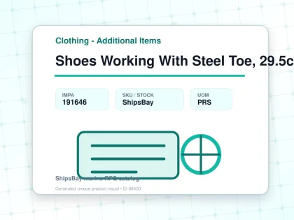 Shoes Working With Steel Toe, 29.5cm - Clothing - Additional Items - IMPA 191646 - UOM PRS