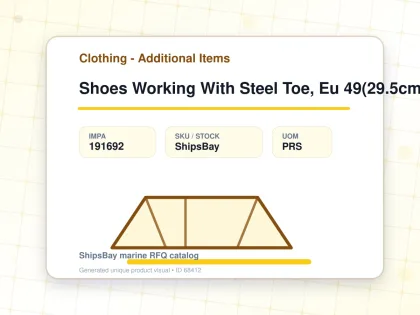 Shoes Working With Steel Toe, Eu 49(29.5cm) - Clothing - Additional Items - IMPA 191692 - UOM PRS