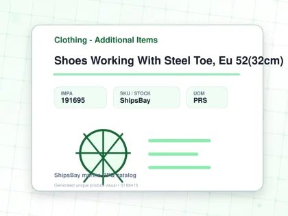 Shoes Working With Steel Toe, Eu 52(32cm) - Clothing - Additional Items - IMPA 191695 - UOM PRS