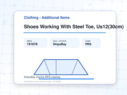 Shoes Working With Steel Toe, Us12(30cm) - Clothing - Additional Items - IMPA 191678 - UOM PRS