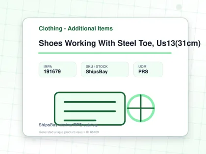 Shoes Working With Steel Toe, Us13(31cm) - Clothing - Additional Items - IMPA 191679 - UOM PRS