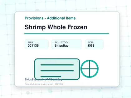 Shrimp Whole Frozen - Provisions - Additional Items - IMPA 001138 - UOM KGS