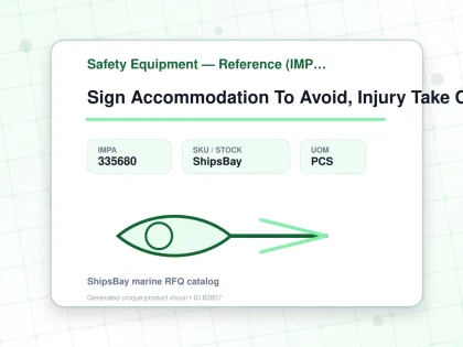 Sign Accommodation To Avoid, Injury Take Cr 5680gm 100x300mm - Safety Equipment — Reference (IMPA) - IMPA 335680 - UOM PCS