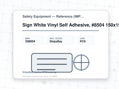 Sign White Vinyl Self Adhesive, #8504 150x150mm Do Not Touch - Safety Equipment — Reference (IMPA) - IMPA 338504 - UOM PCS